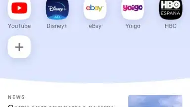 Captura de tela de Opera Browser 10