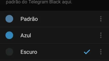 Captura de tela de Telegram Black 4