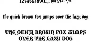 Captura de tela de Gothic Fonts 50 1