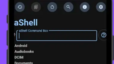 Captura de tela de aShell 2