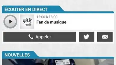 Captura de tela de Cogeco Radio 2