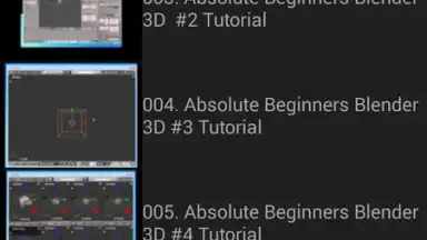 Captura de tela de Blender Tutorials 2
