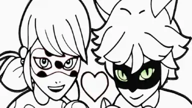Captura de tela de Coloring Ladybug & Blackcat 3