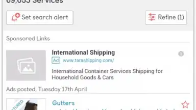 Captura de tela de Gumtree: Buy Sell Local deals 7