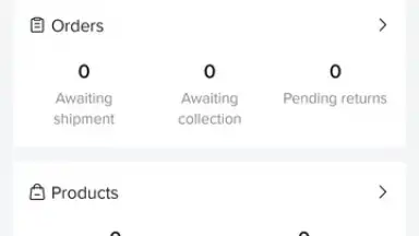 Captura de tela de TikTok Shop Seller Center 1