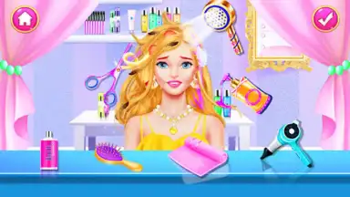 Captura de tela de Hair Nail Salon: Makeup Games 1