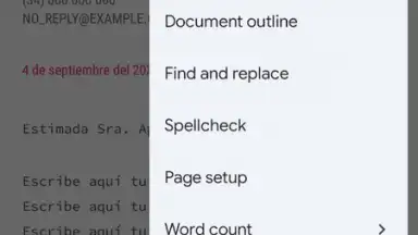 Captura de tela de Google Docs 14