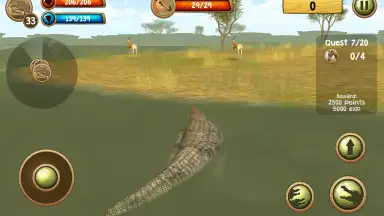 Captura de tela de Wild Crocodile Simulator 3D 1