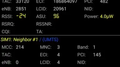 Captura de tela de Network Cell Info Lite 2