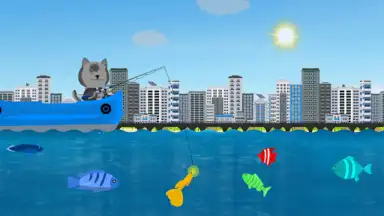 Captura de tela de Cat Goes Fishing Simulator 2
