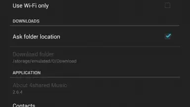 Captura de tela de 4shared Music 7