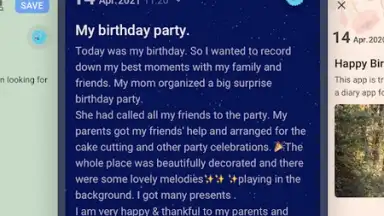 Captura de tela de My Diary - Journal, Diary, Daily Journal with Lock 3