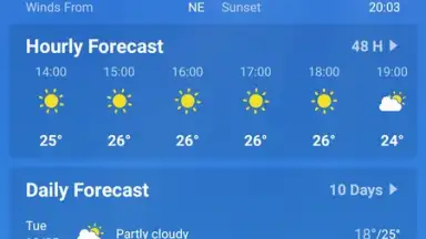 Captura de tela de Local Weather Forecast 3
