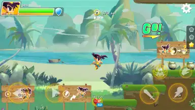 Captura de tela de Dragon Z Quest Action RPG 4