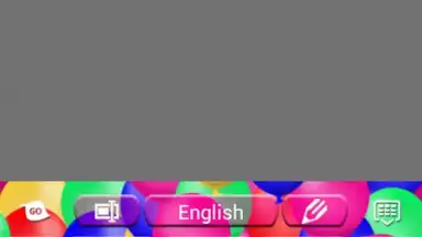 Captura de tela de Balloons Keyboard 1