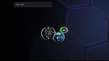Captura de tela de Rings Digital Weather Clock 8