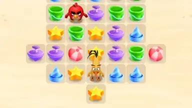 Captura de tela de Angry Birds Match 4