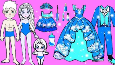 Captura de tela de Chibi Doll Dress Up DIY Games 3