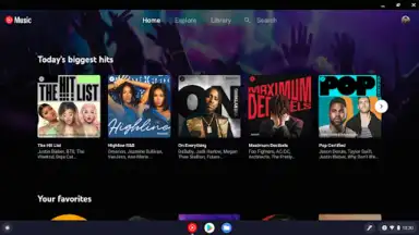 Captura de tela de YouTube Music for Chromebook 4