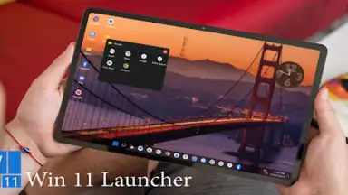Captura de tela de Win 11 Launcher 7