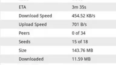 Captura de tela de BitTorrent Remote 2