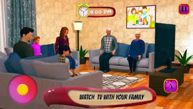 Captura de tela de Virtual Mother Life Simulator - Baby Care Games 3D 6