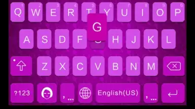 Captura de tela de Lavender iKeyboard Theme 4