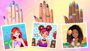 Captura de tela de Nail Salon Game Girls Nail art 2