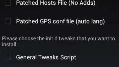 Captura de tela de Root Tweaker 2