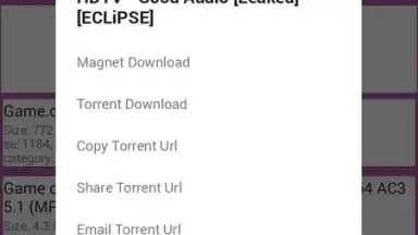 Captura de tela de Laura Android's Best Torrent Search 2