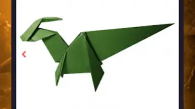 Captura de tela de Origami dinosaurs paper shapes 18