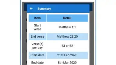 Captura de tela de Bible Plan 3