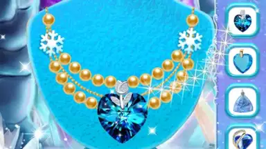 Captura de tela de Ice Queen Makeup Dress Up 3
