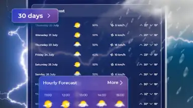 Captura de tela de Live Weather Widget & Radar 1