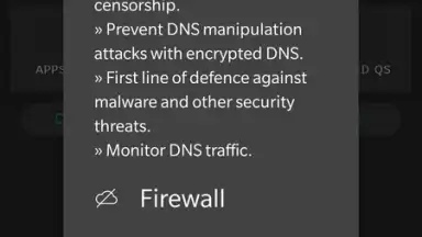 Captura de tela de Rethink: DNS + Firewall 3