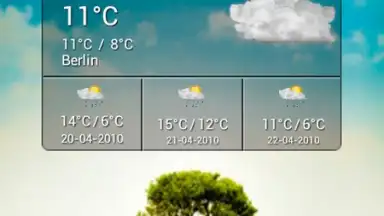 Captura de tela de Cute Weather Widget 3