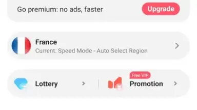 Captura de tela de LVCHA VPN 1