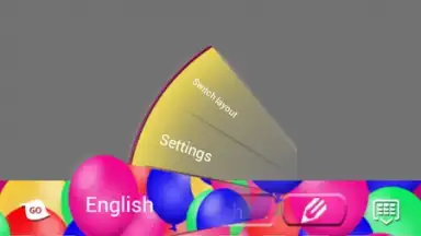 Captura de tela de Balloons Keyboard 7