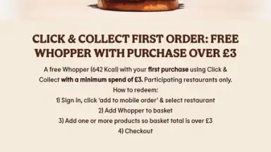 Captura de tela de Burger King App: Food & Drink 15