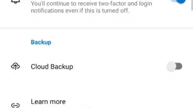 Captura de tela de Microsoft Authenticator 11