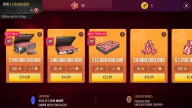 Captura de tela de Zynga Poker 9