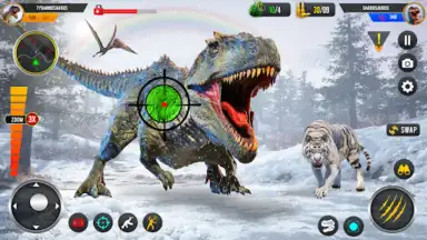 Captura de tela de Wild Dino Hunting Jungle Games 5