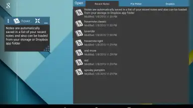 Captura de tela de hovernote 1