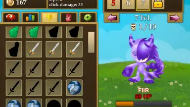 Captura de tela de Fantasy Clicker 1