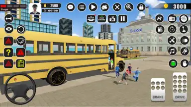 Captura de tela de Offroad School Bus Driver Game 4