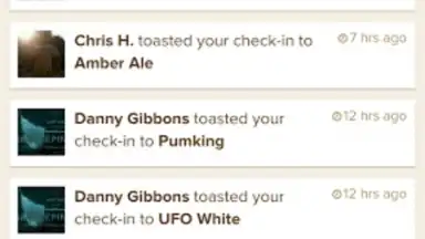 Captura de tela de Untappd 1