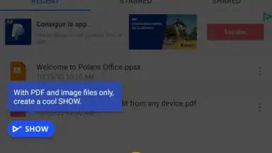 Captura de tela de Polaris Office 10