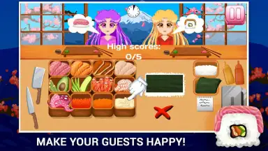 Captura de tela de Sushi Making Game 6