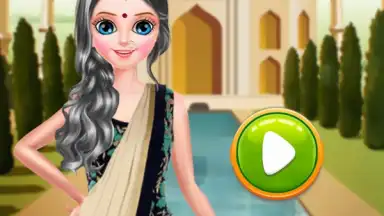Captura de tela de Indian Gopi Doll Makeover- Indian Bridal Fashion 2