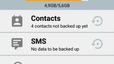 Captura de tela de Comodo Backup 3